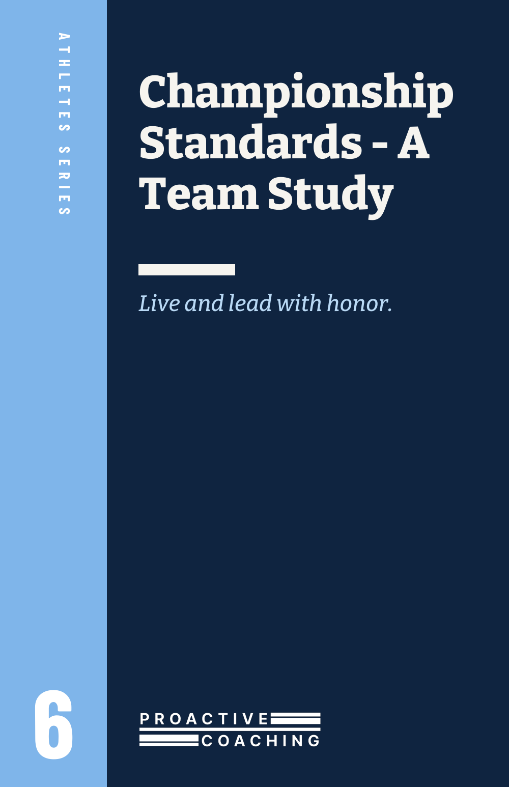 Championship Standards - A Team Study