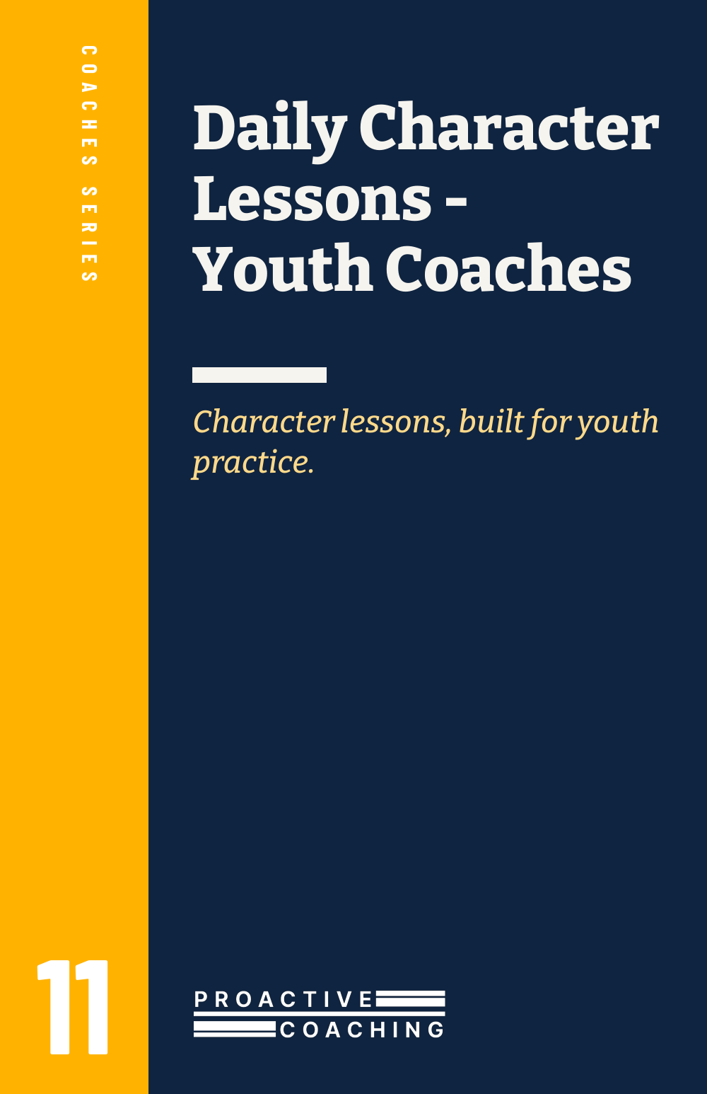 Daily Character Lessons - Youth Coaches