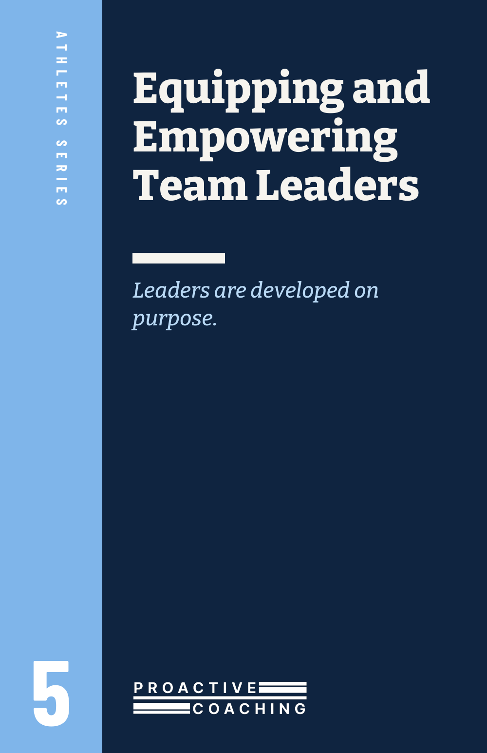 Equipping and Empowering Team Leaders